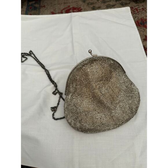 Vintage Walborg Womem's Gold Beaded Evening Shoulder Bag - Picture 5 of 7